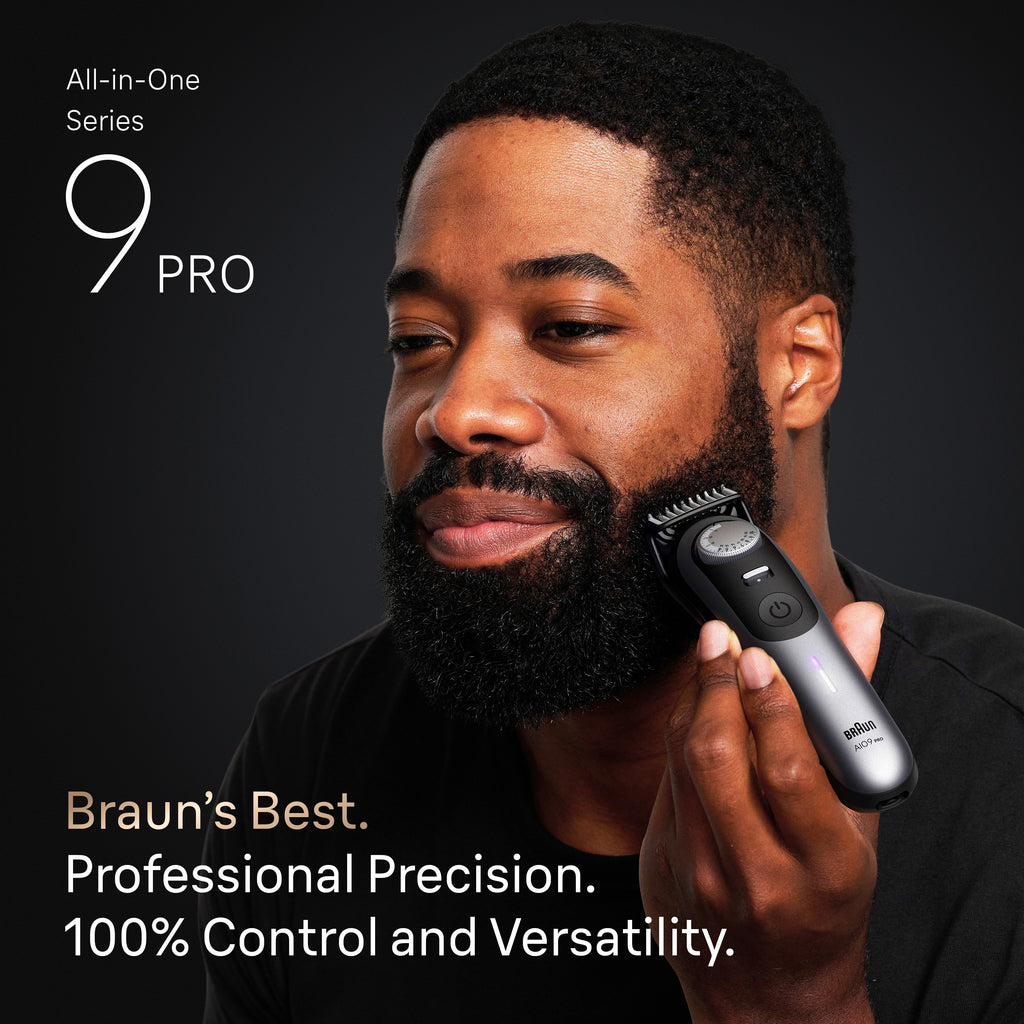 Series 9 AIO9550 Face and Body Trimmer for Precise Lines