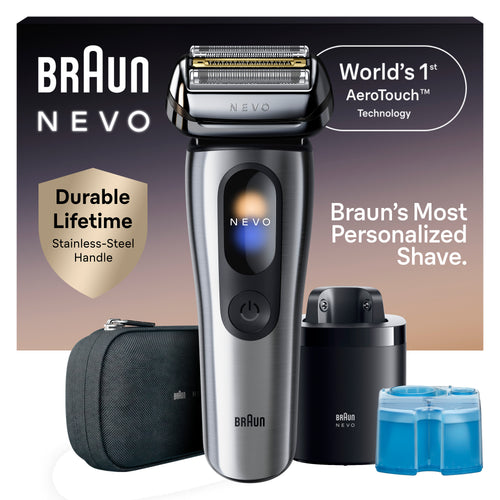 Braun NEVO 11000c Premium Men's Electric Shaver in Silver